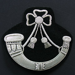 Light Infantry Wire Blazer Badge